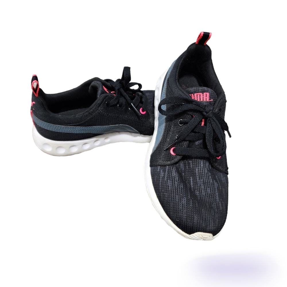 Puma black and pink sneakers